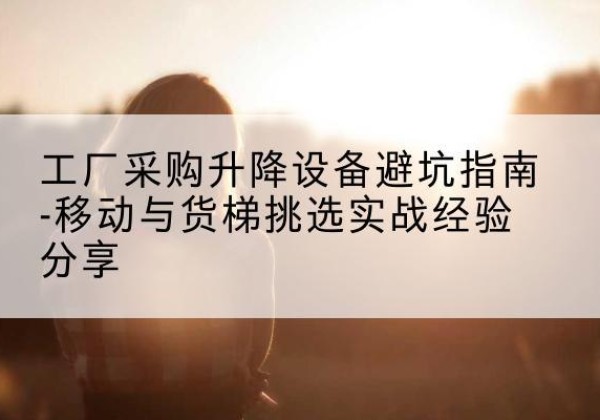 曹县移动式升降机怎么选-工厂采购升降设备避坑指南-移动与货梯挑选实战经验分享